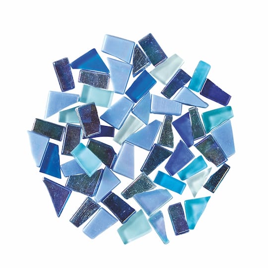 4" Square Blue Coaster Mosaic Kit by Make Market®